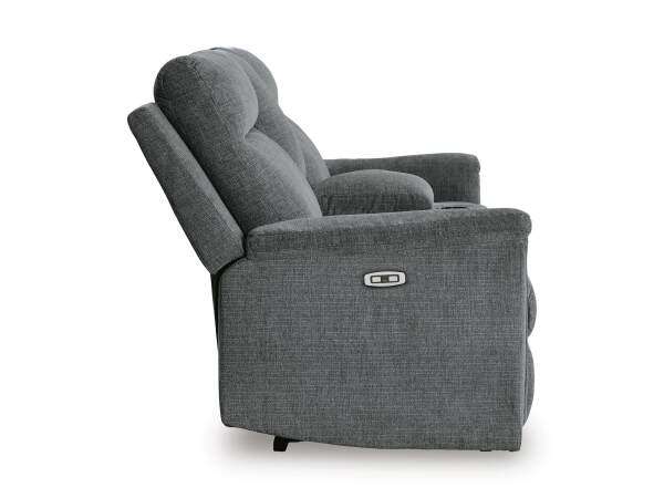 Barnsana Power Reclining Loveseat with Console - Image 7