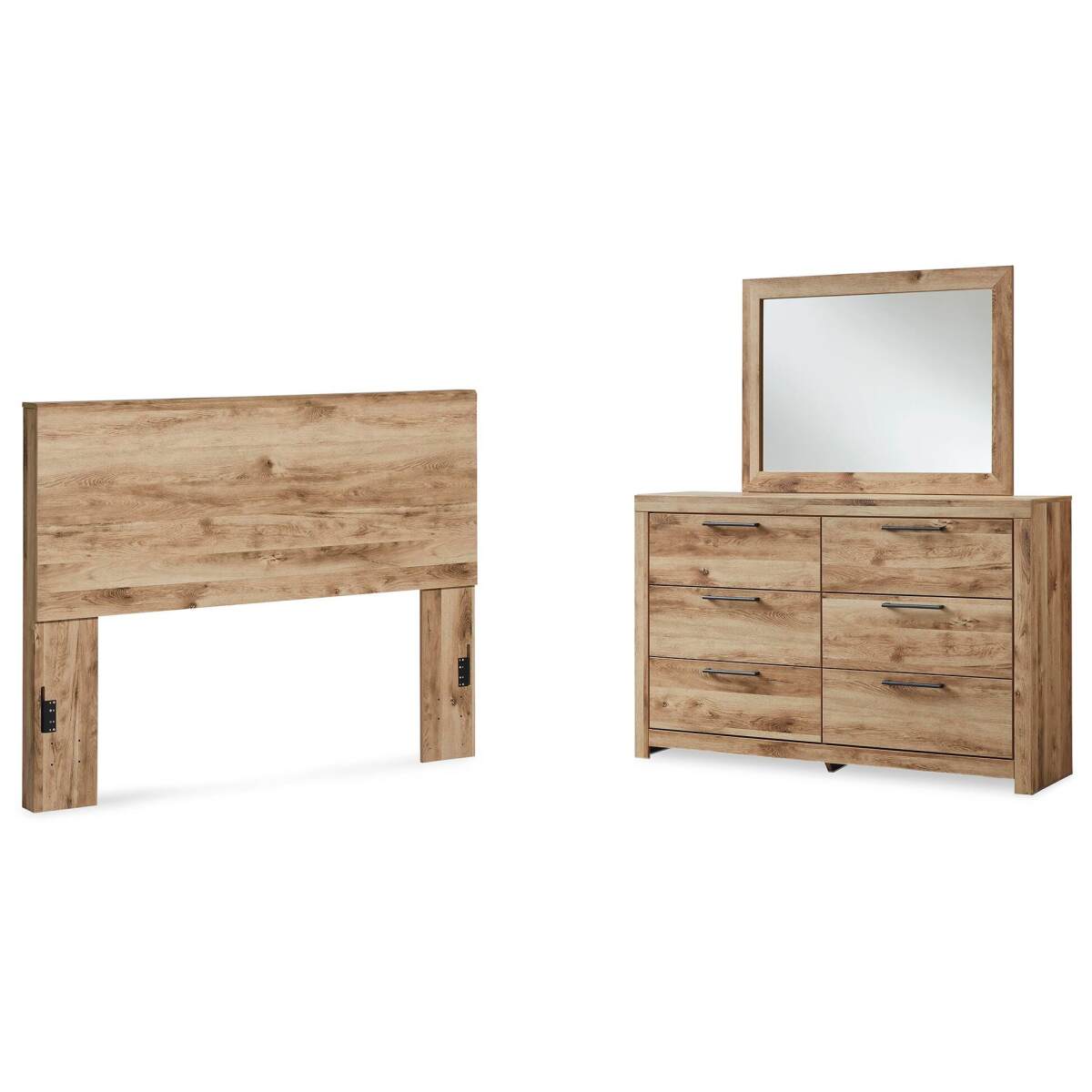 74bf38ad1c06211780816567e9bfb2f1 Hyanna Queen Panel Headboard, Dresser and Mirror - Image 1