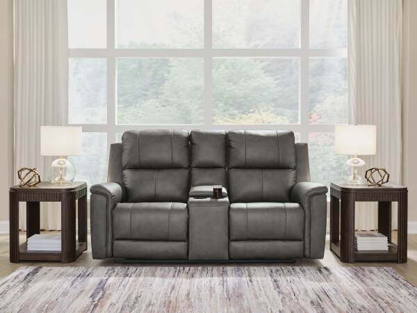 Bleckley Power Reclining Loveseat with Console - Image 3