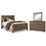 Trinell Queen Panel Bed, Dresser and Mirror