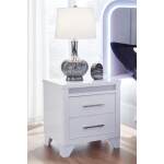 Jarlee Queen Upholstered Panel Bed, Dresser, Mirror, Chest and 2 Nightstands - Image 15