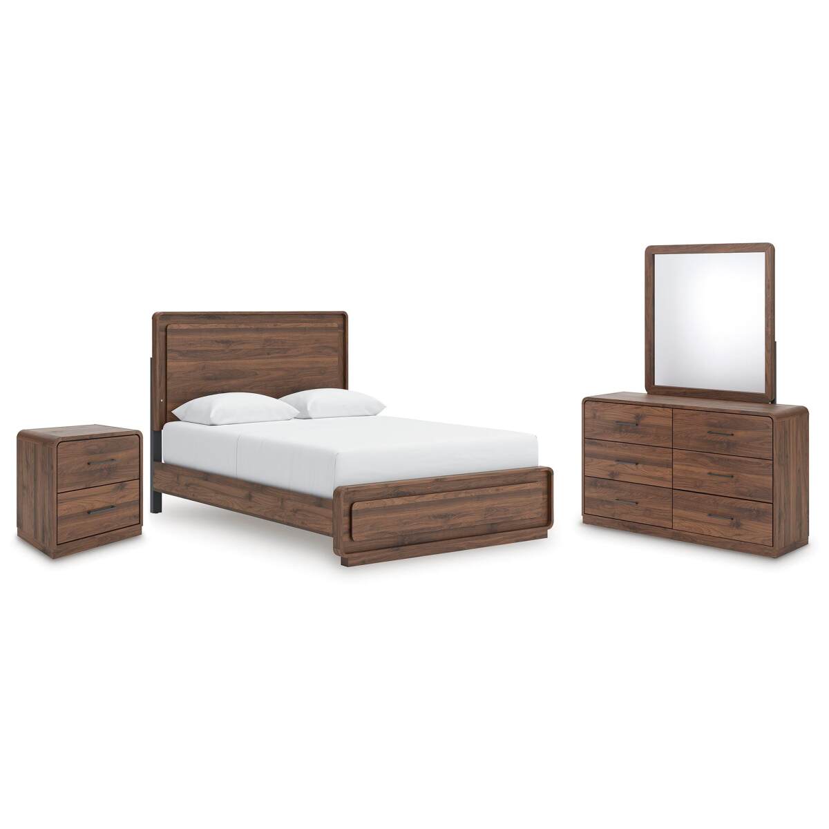 75dee9f32942b08243aeba7e0812600c Fortlorn Queen Panel Bed, Dresser, Mirror and Nightstand - Image 1