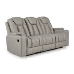 Elevate Edges Reclining Sofa with Drop Down Table