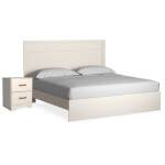 Stelsie King Panel Bed and Nightstand