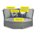 Naples Beach Corner Back Cushion