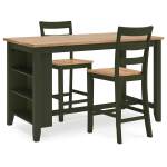 Gesthaven Counter Height Dining Table and 2 Barstools