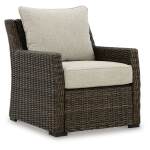 Brook Ranch Outdoor Lounge Chair with Cushion - Image 2