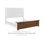 Kristiland Queen Panel Footboard with Slats