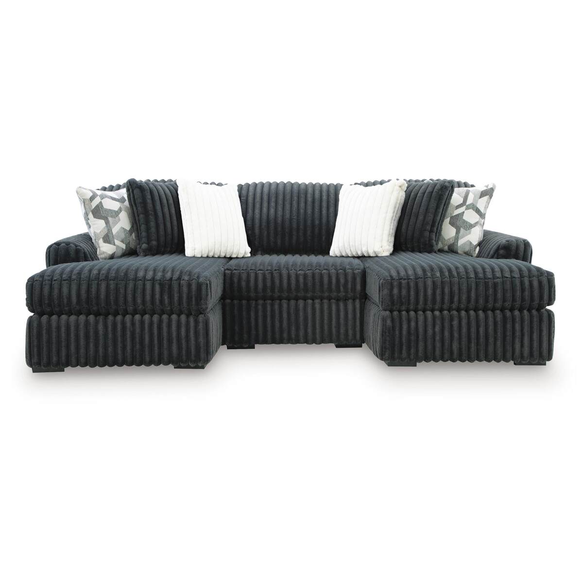 78322911fb347653cef469217ce51ef8 Midnight-Madness 3-Piece Double Chaise Sectional - Image 1