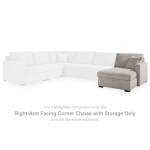 ModMax Luxe Right-Arm Facing Corner Chaise with Storage - Image 3