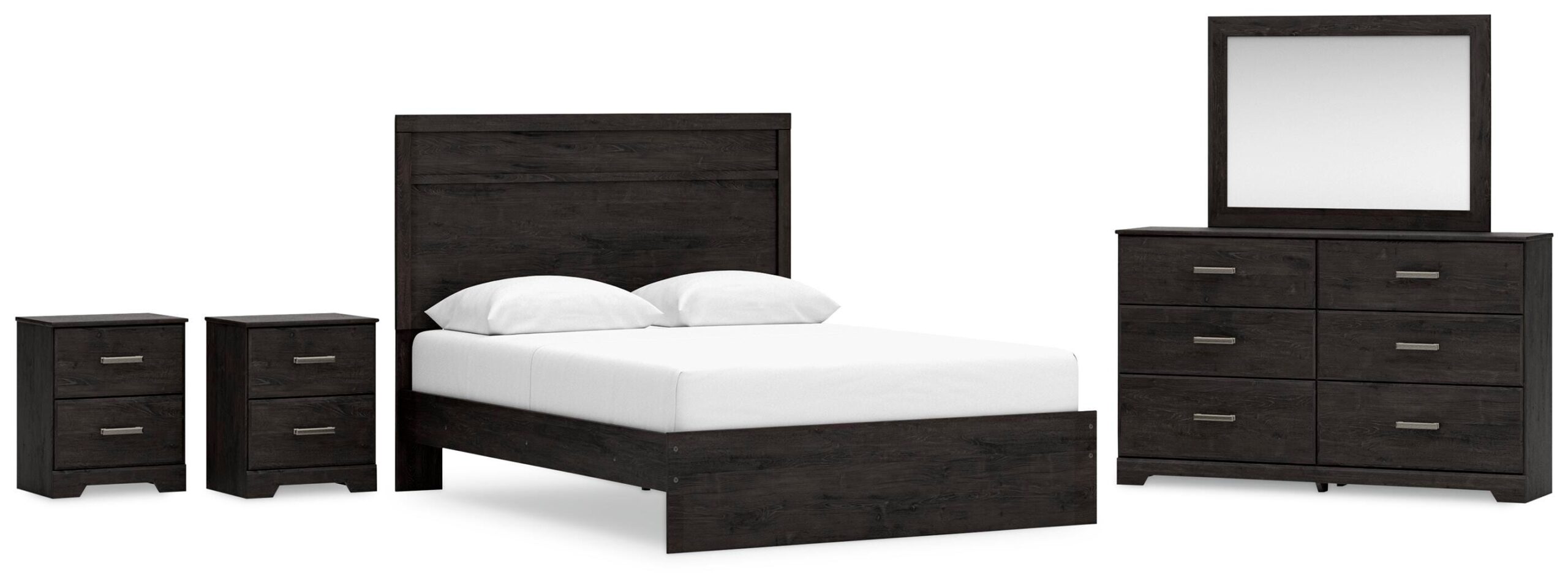 78ac984086a133306f976b1d82f791ca Belachime Queen Panel Bed, Dresser, Mirror and 2 Nightstands - Image 1