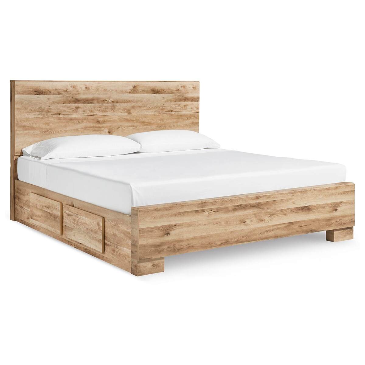 79481ef3360db8da2e0aab46f7800ca1 Hyanna King Panel Bed with 2 Side Storage - Image 1