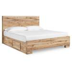 Hyanna King Panel Bed with 2 Side Storage
