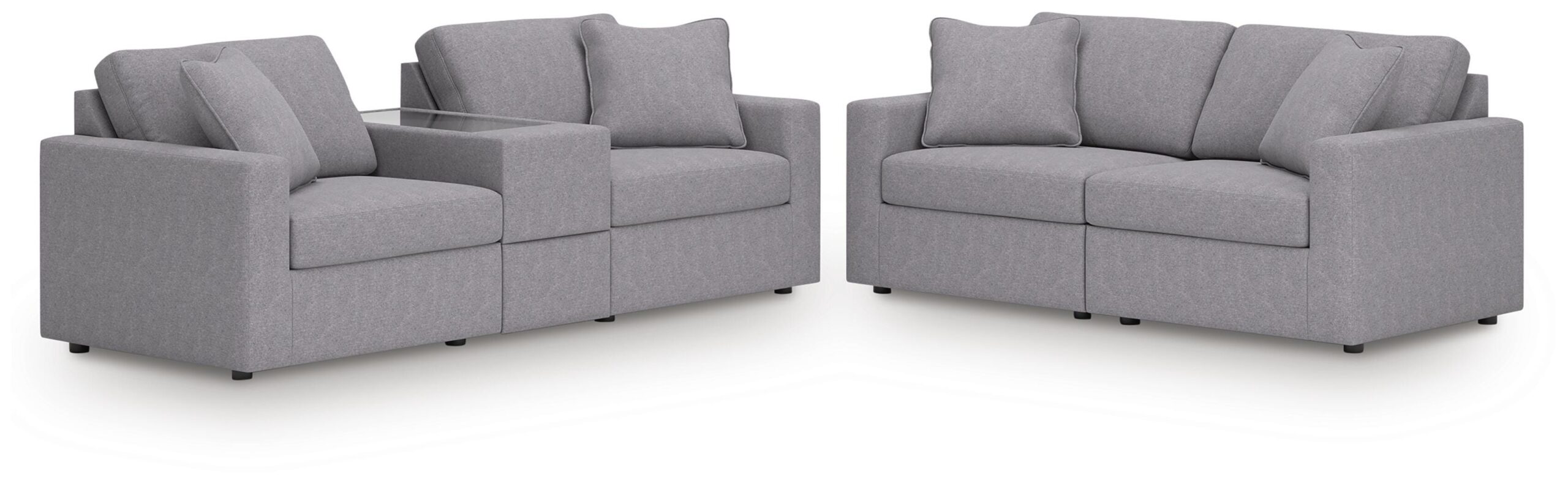 79698c0cbfbca32e963bb0deb3b531f5 Modmax 3-Piece Sectional Sofa and 2-Piece Sectional Loveseat - Image 1