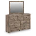 Rusticott Queen Poster Bed, Dresser, Mirror and Nightstand - Image 4