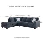 Altari 2-Piece Sleeper Sectional with Chaise - Image 5