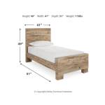 Hyanna Twin Panel Bed, Dresser and Mirror - Image 9