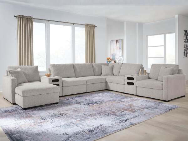 ModMax Luxe 8-Piece Sectional with Chaise and Audio Consoles - Image 3