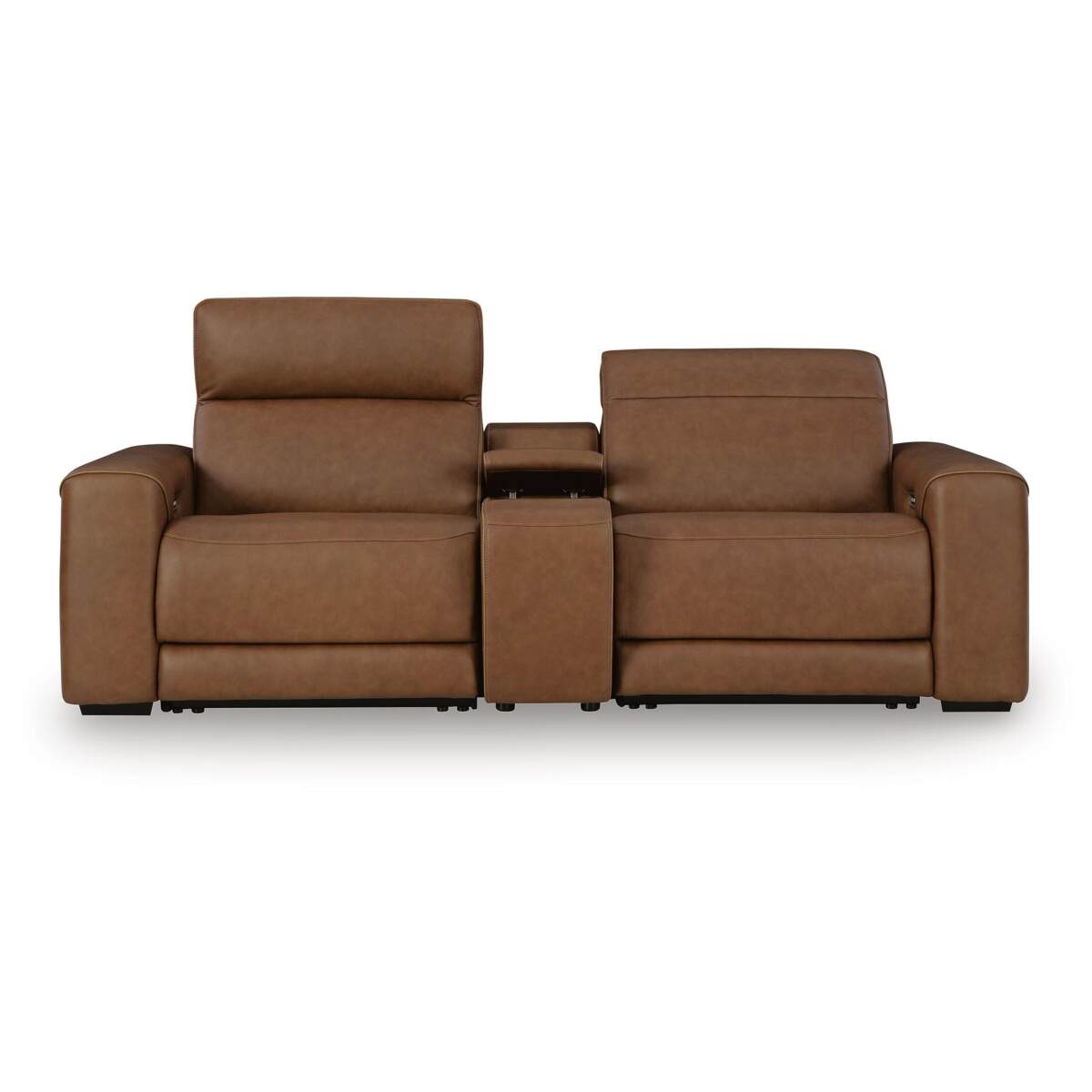7bcdbf8244c67e8055ed15f53bb72a58 Magic Man 2-Piece Power Reclining Sectional Loveseat with Console - Image 1