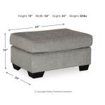 Altari Chair and Ottoman - Image 6