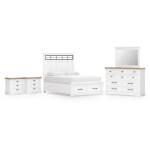 Ashbryn Queen Panel Storage Bed, Dresser, Mirror and 2 Nightstands - Image 2