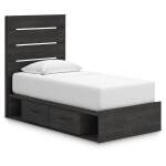 Hollivern Twin Panel Bed with Storage