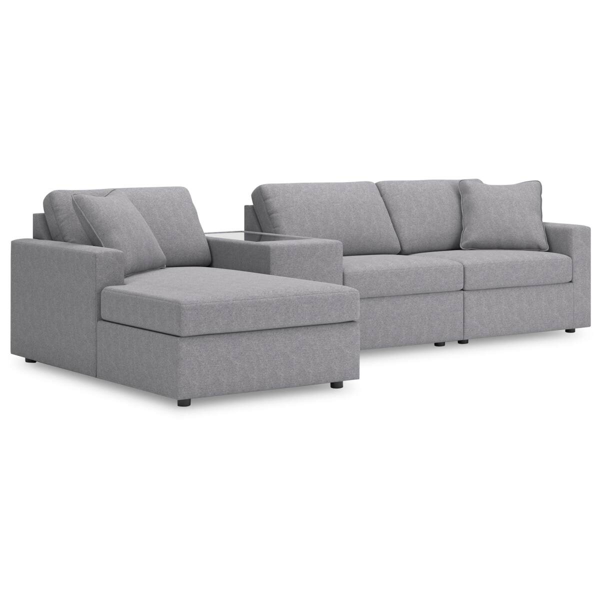 7dba87d08cf8e67122edfcd22fca6518 Modmax 4-Piece Sectional with Chaise - Image 1