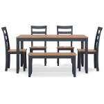 Gesthaven Dining Table with 4 Chairs and Bench (Set of 6) - Image 4