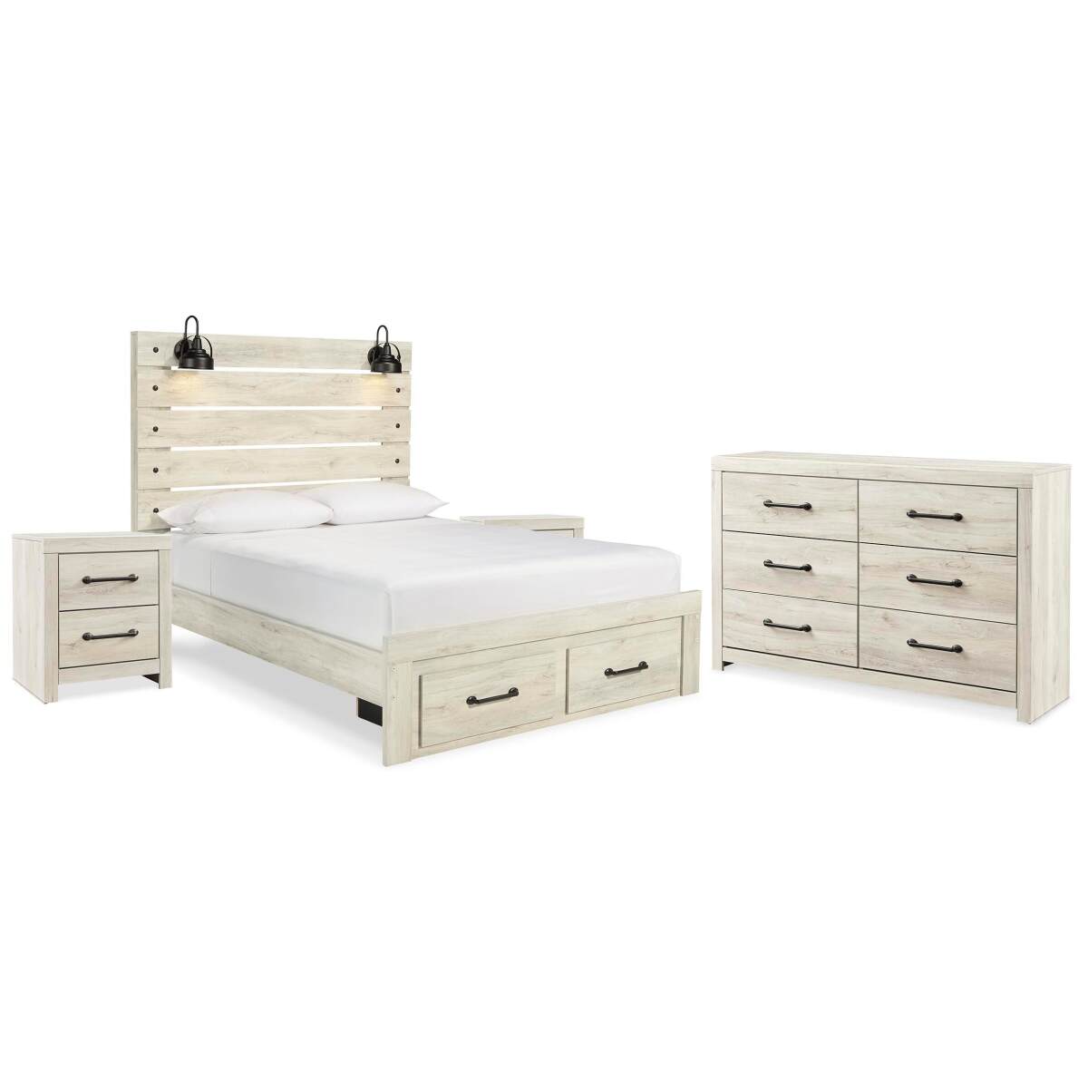 7e9e9baf45183ed695efb8cbdcc2496a Cambeck Queen Panel Storage Bed, Dresser and 2 Nightstands - Image 1