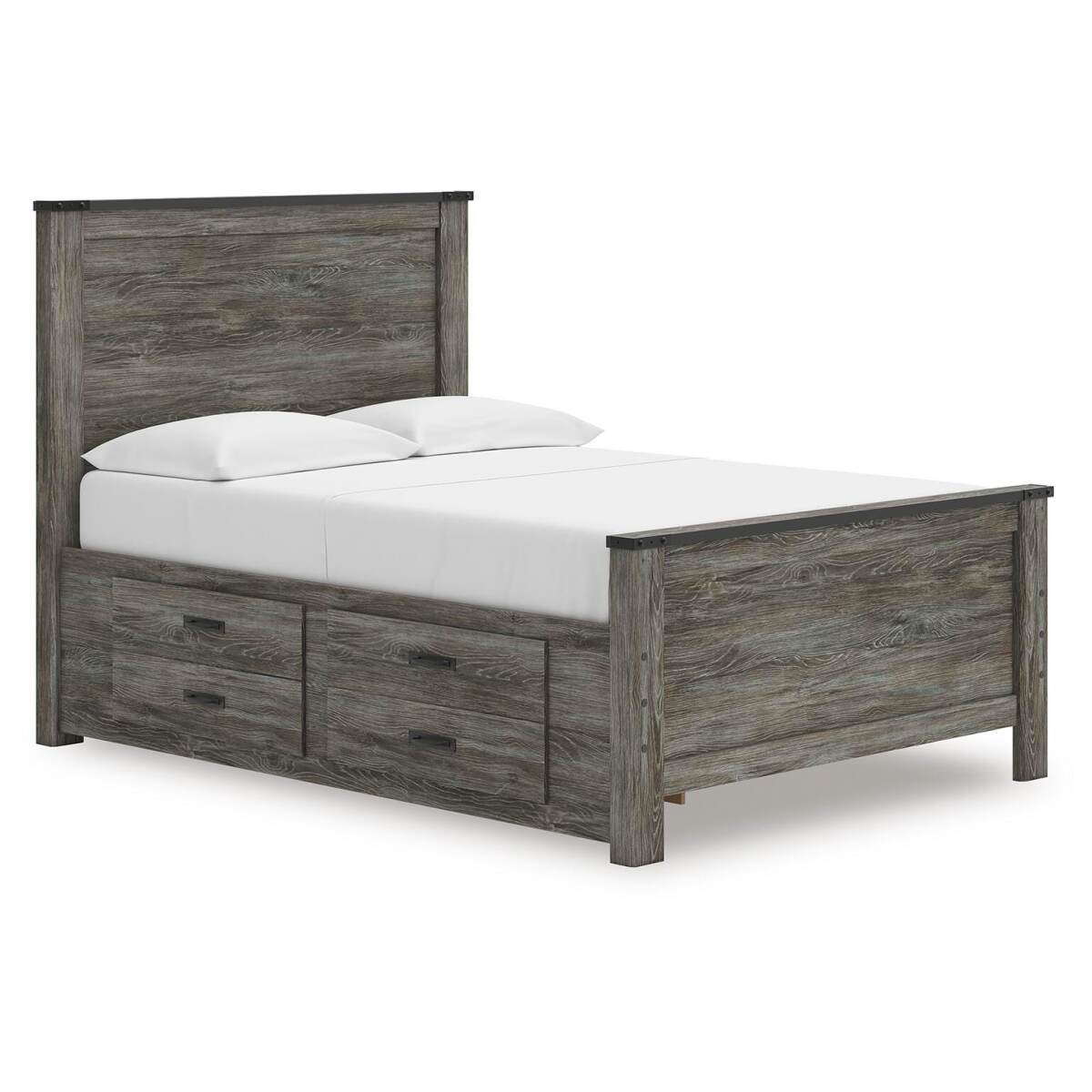 7f0fe5e09dc2a3e502522a5d9c621893 Frandern Full Panel Bed with Storage - Image 1