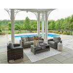 Oasis Court Outdoor Sofa/Chairs/Table Set (Set of 4) - Image 6