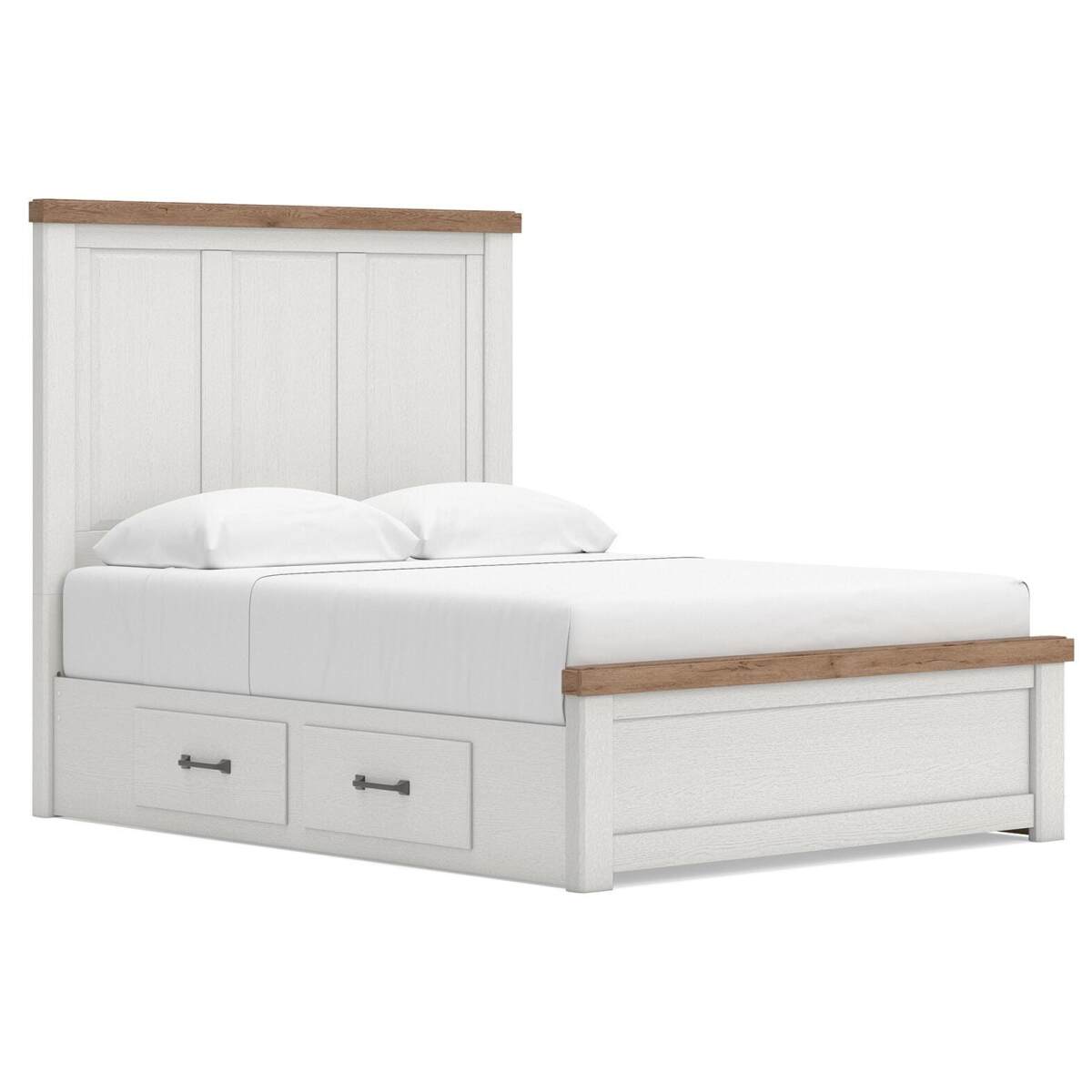 7fd09ca1e337be82481c1491b1d84523 Savonport Queen Panel Bed with Storage - Image 1