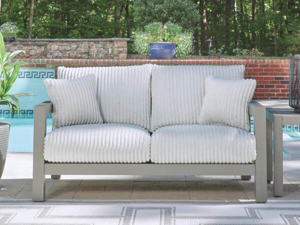 Hurley Park Outdoor Loveseat with Cushion - Image 3
