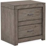 Modern Loft 2 Drawer Nightstand W/ Power IML-450-GRY-1 IML-450-GRY-1