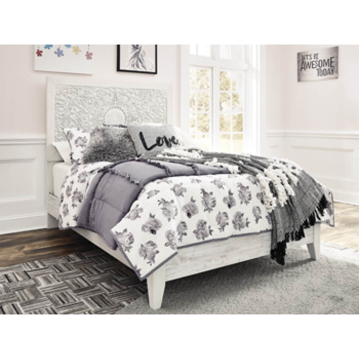 8197b8f2abea47cd3dfb1a6befd6f102 Paxberry Full Panel Bed - Image 1