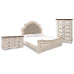 Realyn King Upholstered Panel Bed, Chest and 2 Nightstands - Image 2