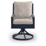 East Beach Outdoor Swivel Chair with Cushion (Set of 2) - Image 5