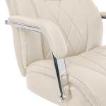 Sutherland Quilted Leather Office Chair, Light Ivory - 44813C-LZB - Image 9