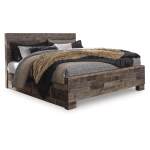 Derekson King Panel Bed with 2 Side Storage