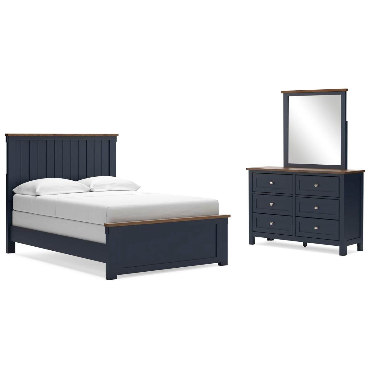 85315d602cd74d7c9bb307f5ddd9419f Landocken Full Panel Bed, Dresser and Mirror - Image 1