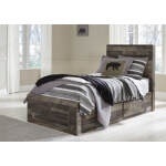 Derekson Twin Panel Bed with 2 Storage Drawers
