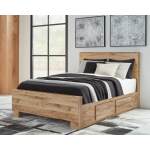 Hyanna Twin Panel Bed with 2 Side Storage, Dresser and Mirror - Image 11