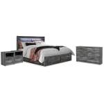 Baystorm King Storage Bed, Dresser and 2 Nightstands - Image 2