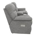 James Power Reclining Loveseat w/ Headrest, Lumbar & Console - X49521 - Image 5