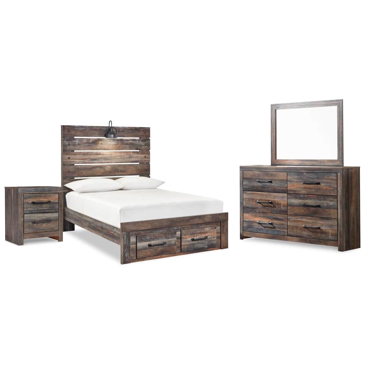 86a9a0671d4567a57622c477839f9d96 Drystan Full Panel Storage Bed, Dresser, Mirror and Nightstand - Image 1