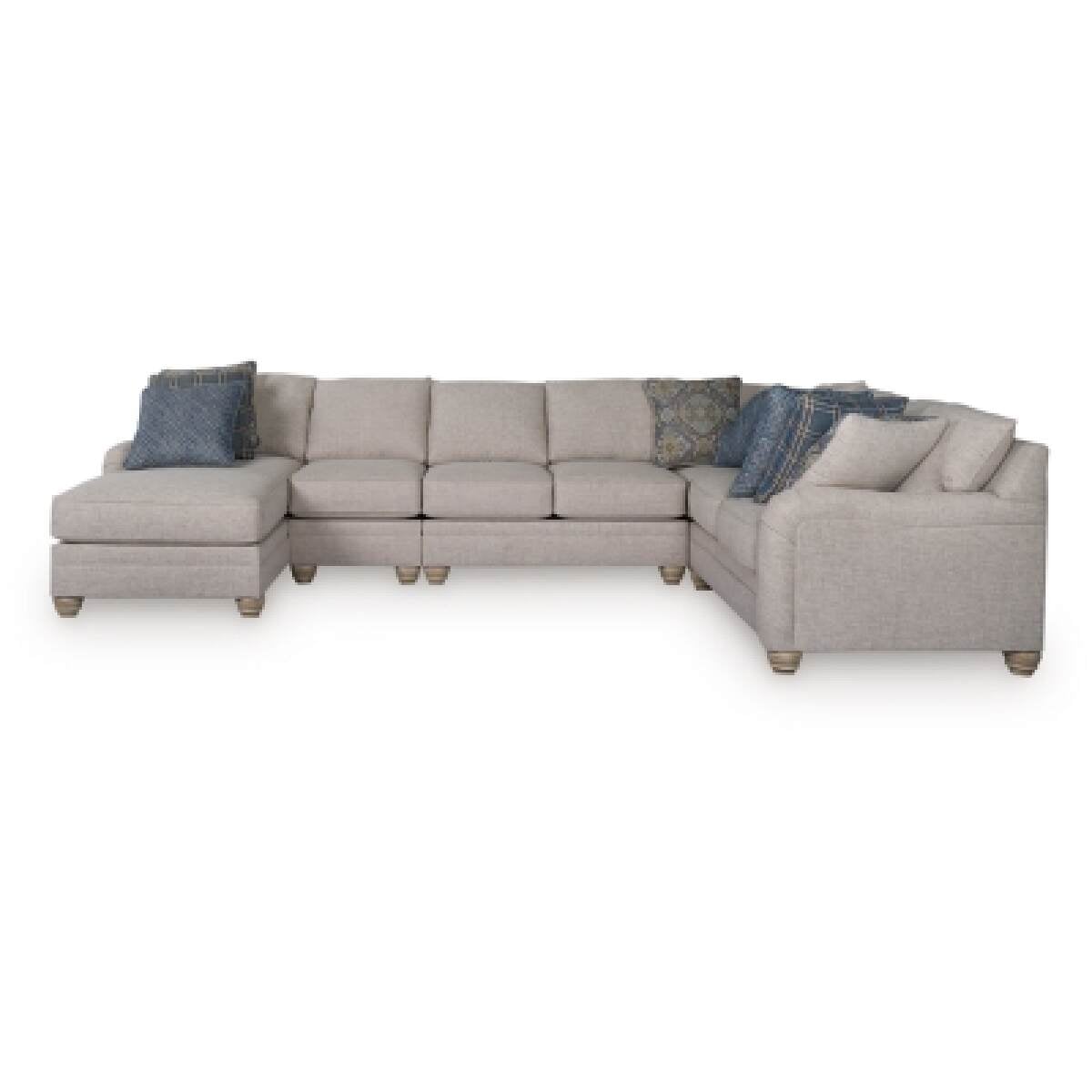 86ad19b30bc7eafc0e15acef65dfdbaa Huntsworth 5-Piece Sectional with Chaise - Image 1