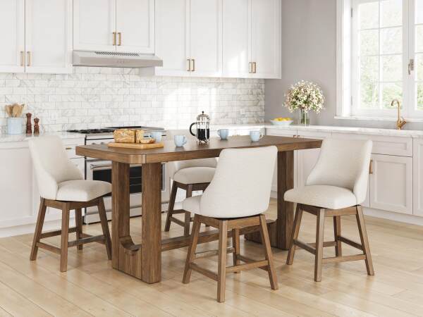 Cabalynn Counter Height Dining Table and 4 Barstools - Image 3