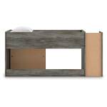 Frandern Twin Loft Bed with Bookcase Storage - Image 6