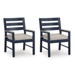 East Beach Outdoor Arm Chair with Cushion (Set of 2)