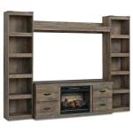 Trinell 4-Piece Entertainment Center with Electric Fireplace - Image 2